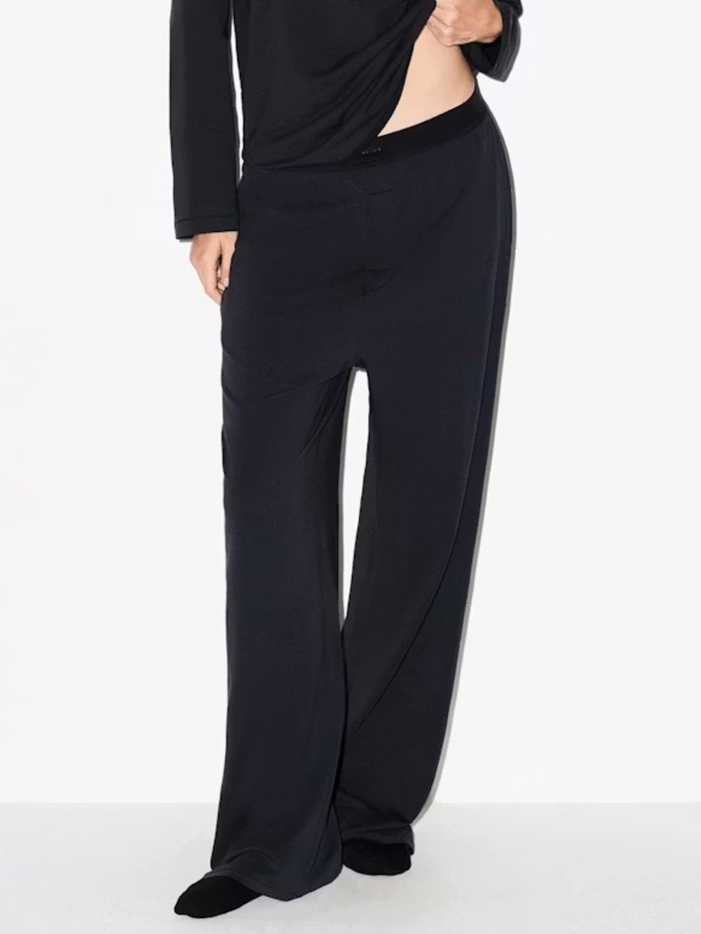 NWT Skims Boyfriend Loose Pant Women’s 4X Onyx Black Loungwear